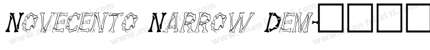 Novecento Narrow Dem字体转换